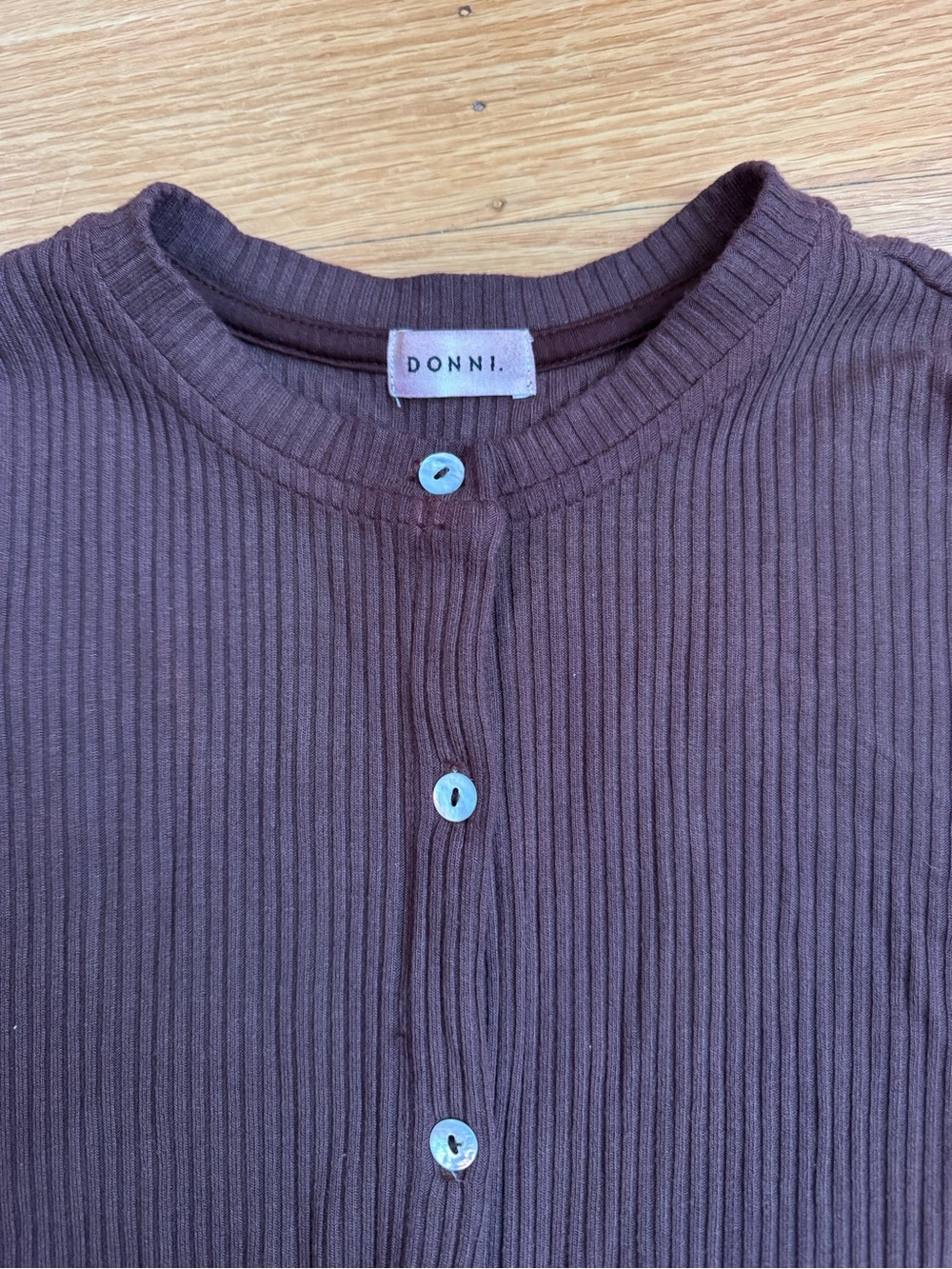 Donni Rib Cardigan - Picture 2 of 3